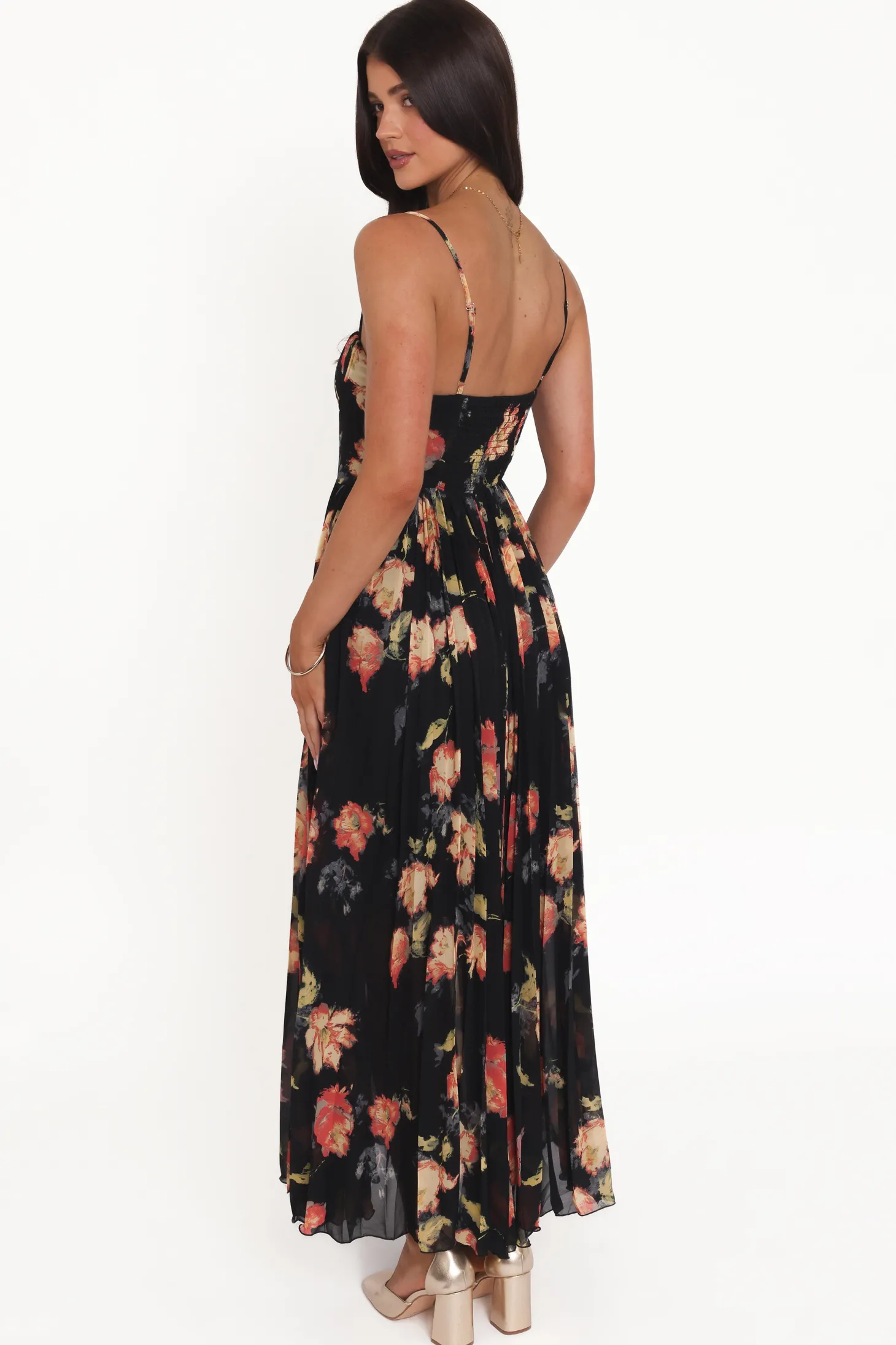 Achanti Pleated Maxi Dress