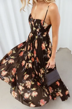 Achanti Pleated Maxi Dress
