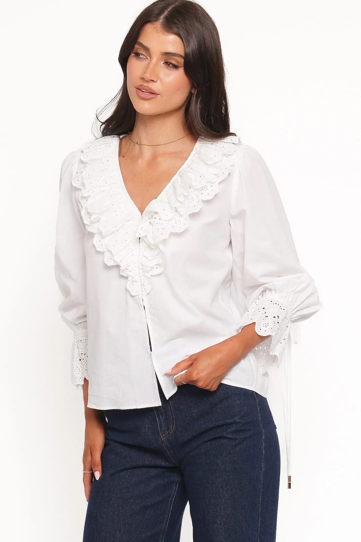 Aelwen Ruffle Blouse