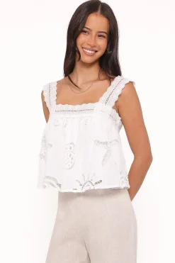 Aideen Eyelet Top