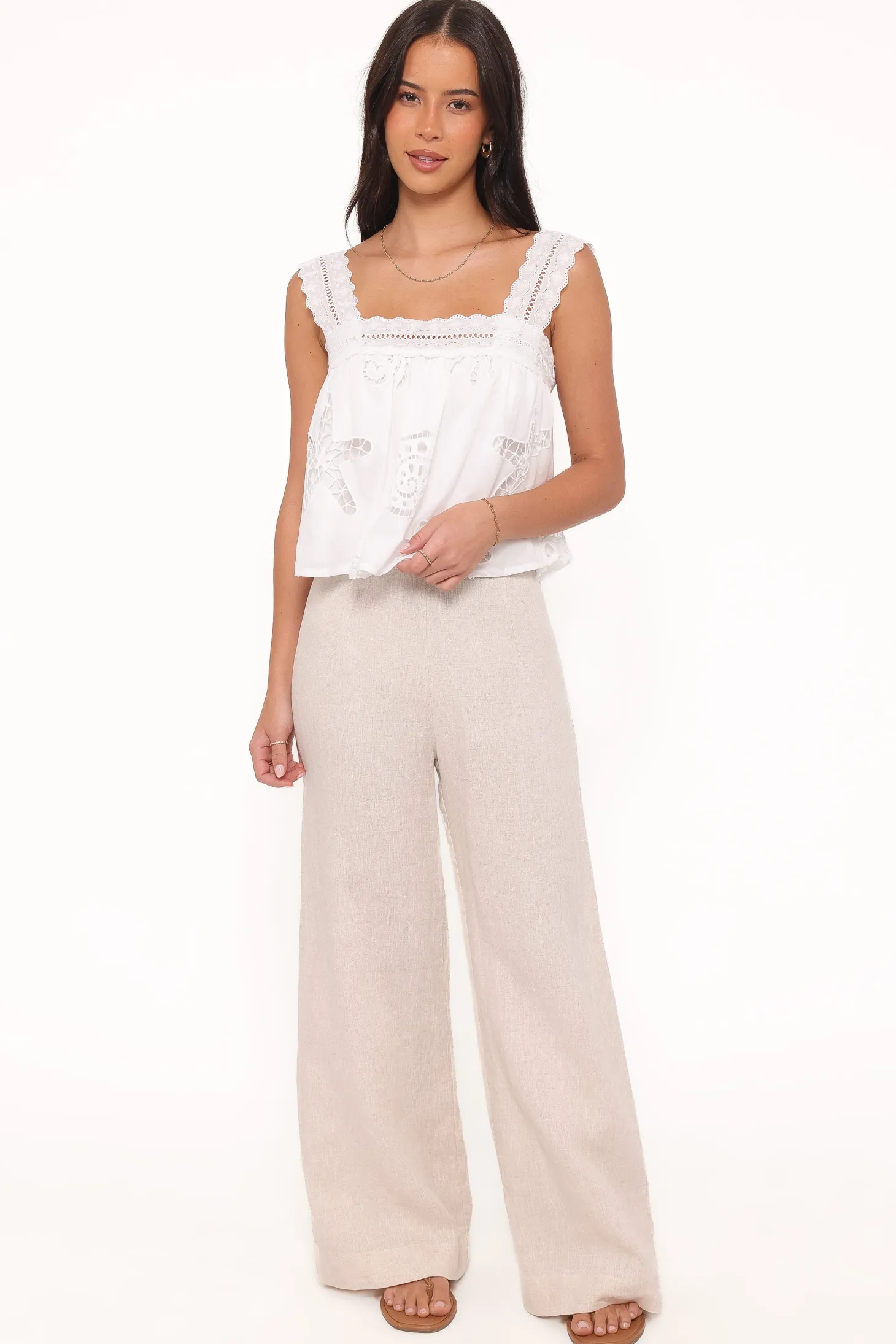 Aideen Eyelet Top