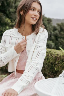 Aidy Crop Button Front Cardigan