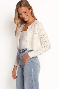 Aidy Crop Button Front Cardigan