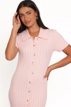 Aisha Short Sleeve Knit Midi Dress