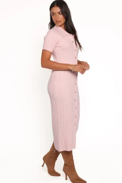 Aisha Short Sleeve Knit Midi Dress