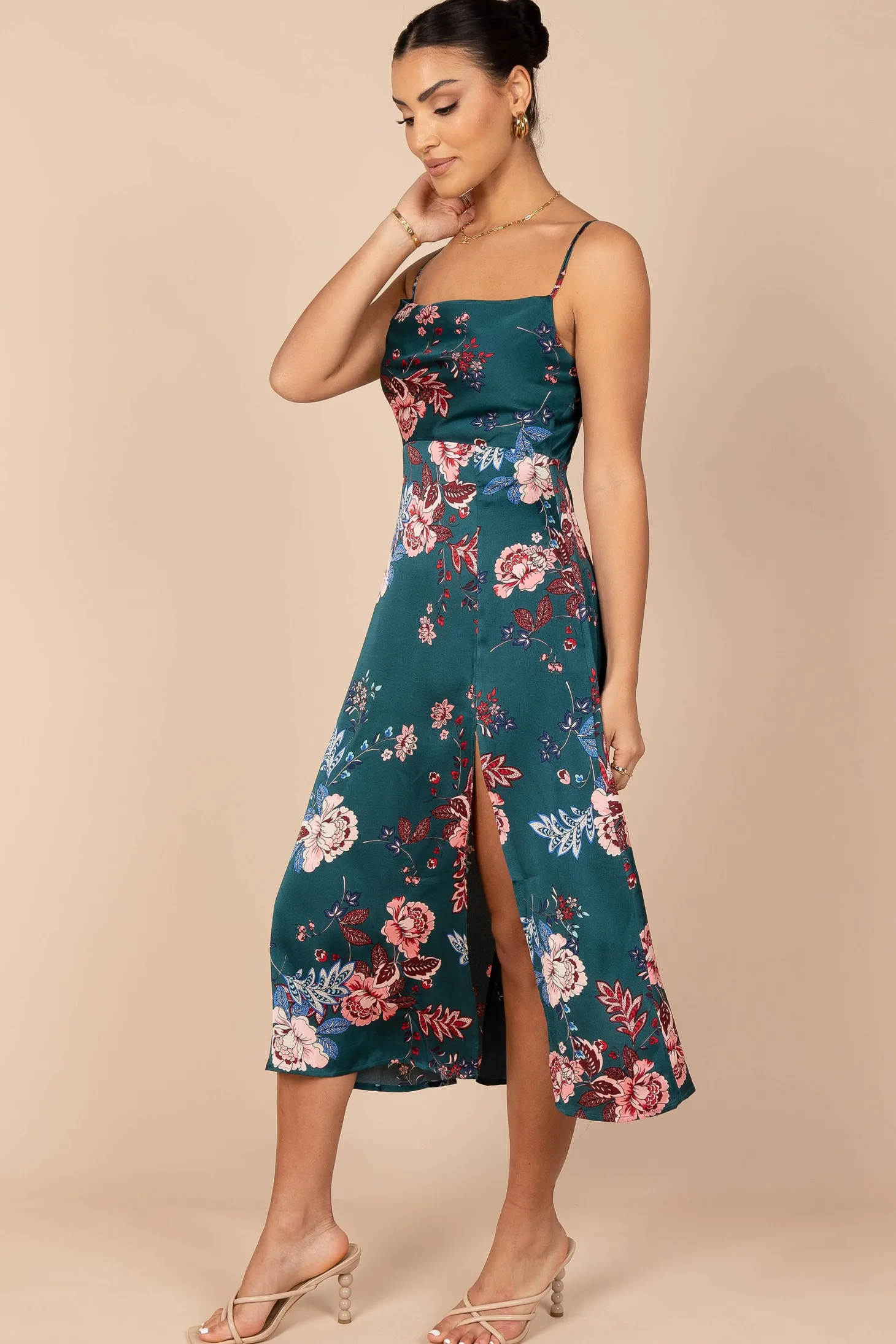 Alejandra Cowl Neck Midi Dress