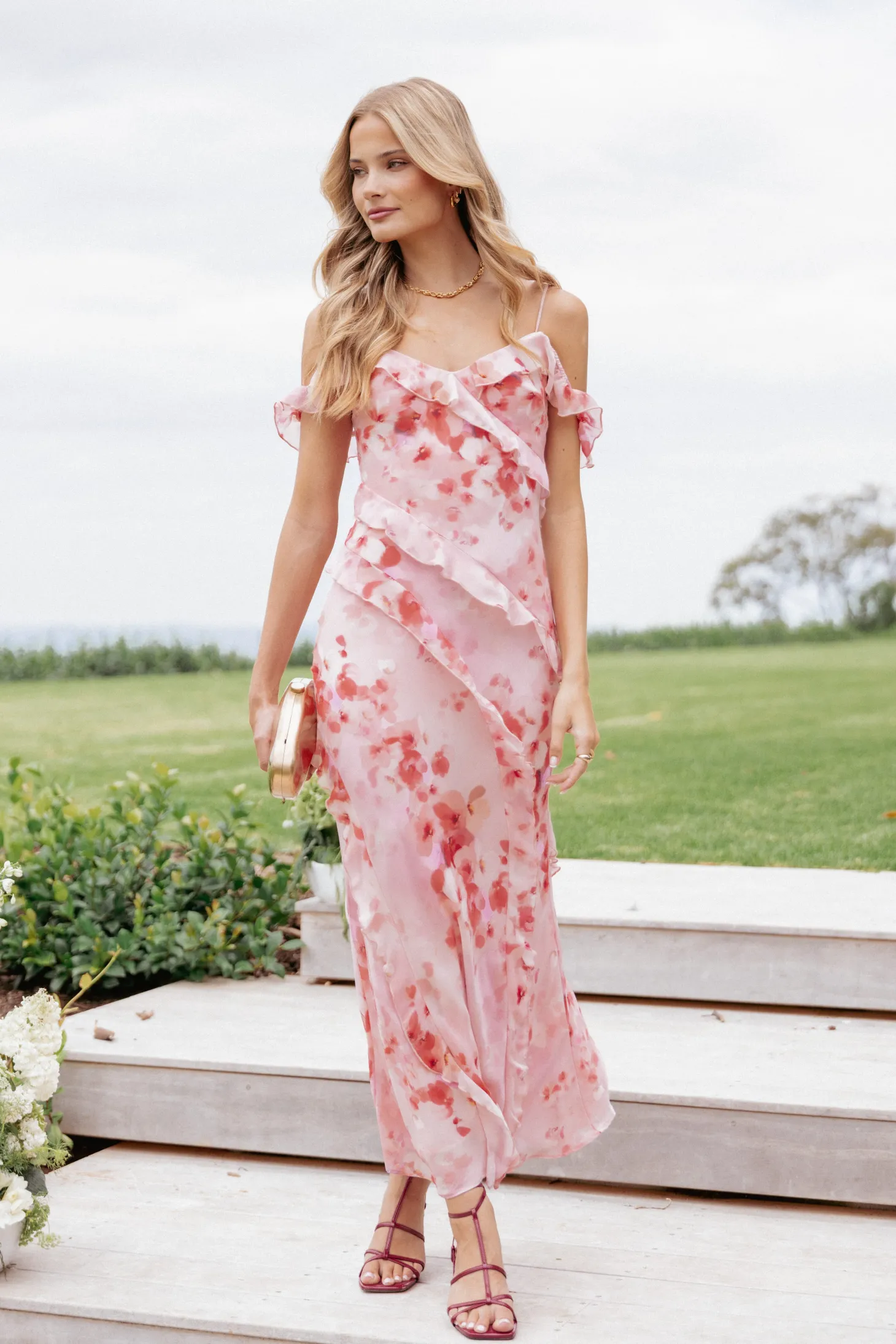 Alexia Off Shoulder Maxi Dress