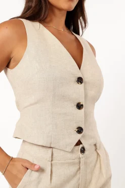 Allegra Linen Vest