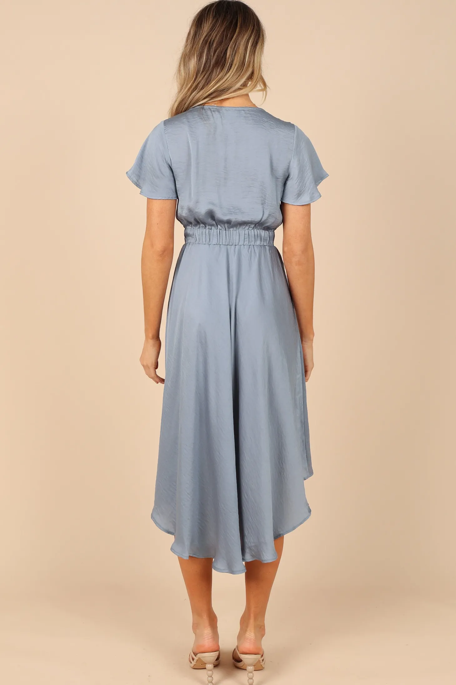 Amanda Hi Lo Tie Front Dress