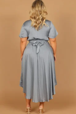Amanda Hi Lo Tie Front Dress