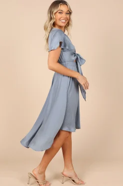 Amanda Hi Lo Tie Front Dress