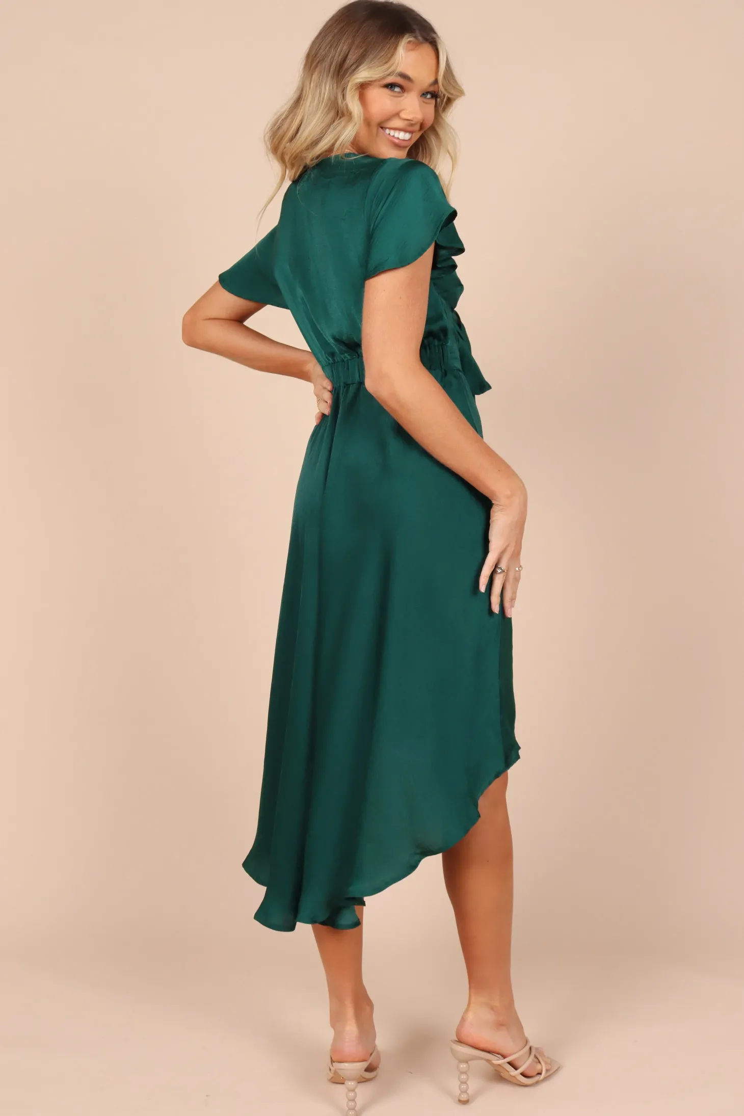 Amanda Hi Lo Tie Front Dress