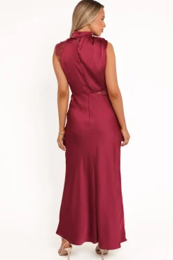 Anabelle Halter Neck Lace Maxi Dress