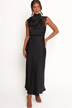 Anabelle Halter Neck Lace Maxi Dress