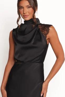 Anabelle Halter Neck Lace Maxi Dress
