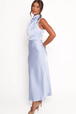Anabelle Halter Neck Lace Maxi Dress