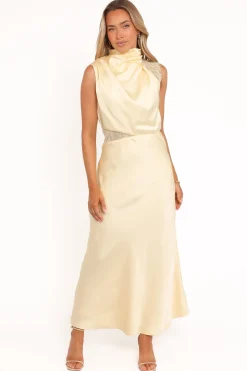 Anabelle Halter Neck Lace Maxi Dress
