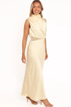 Anabelle Halter Neck Lace Maxi Dress