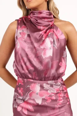 Anabelle Halter Neck Midi Dress