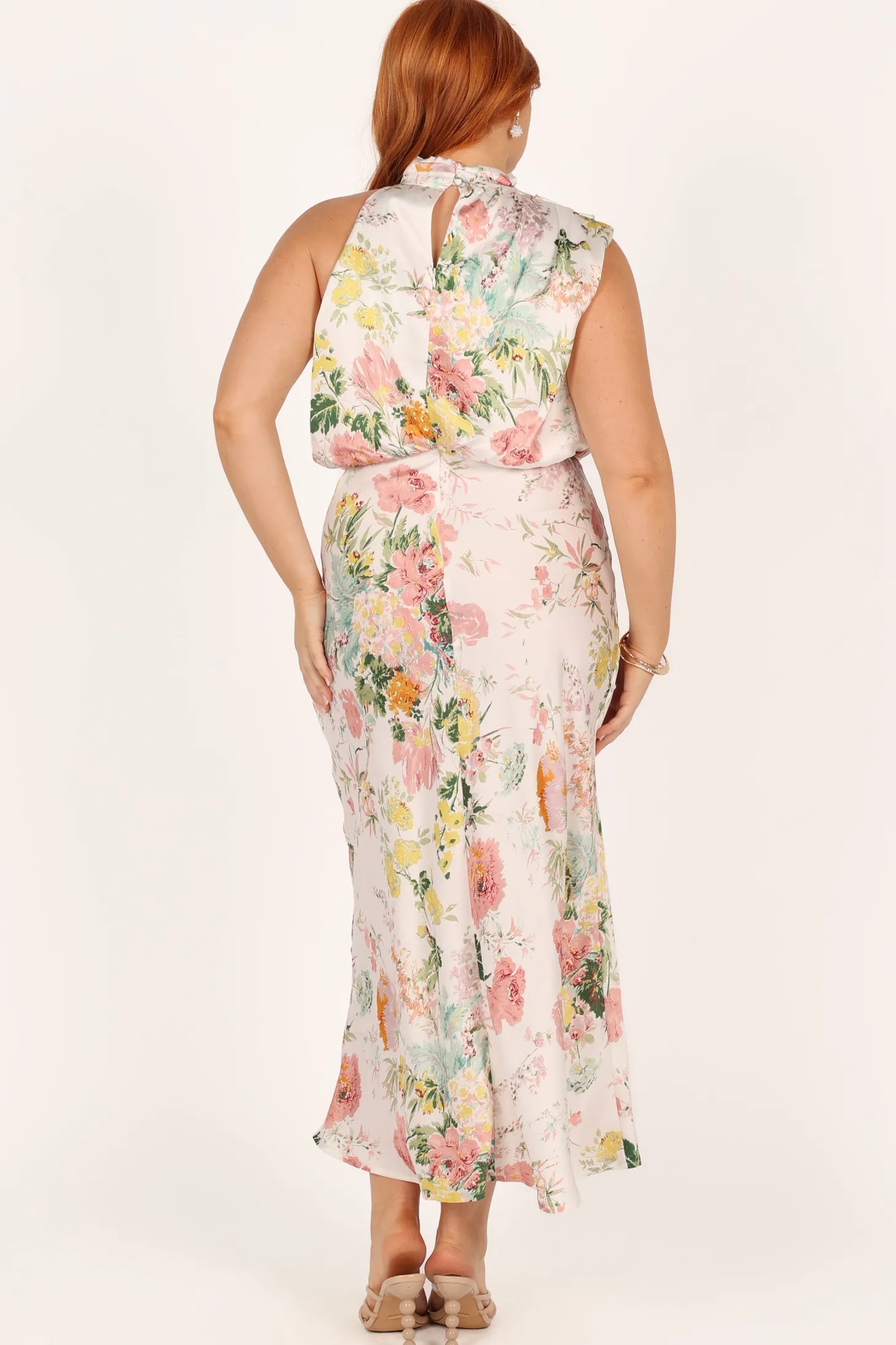 Anabelle Halter Neck Midi Dress