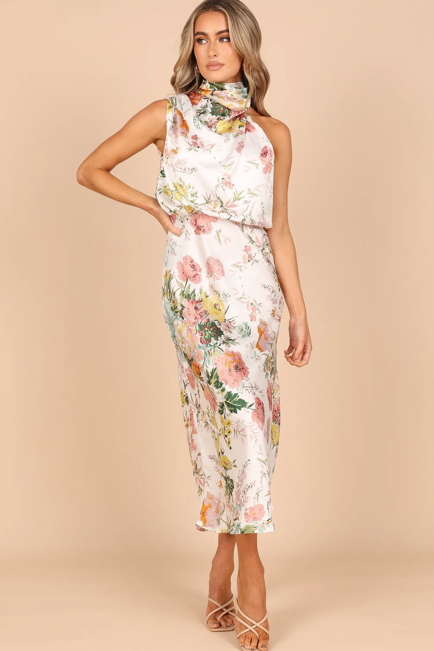 Anabelle Halter Neck Midi Dress