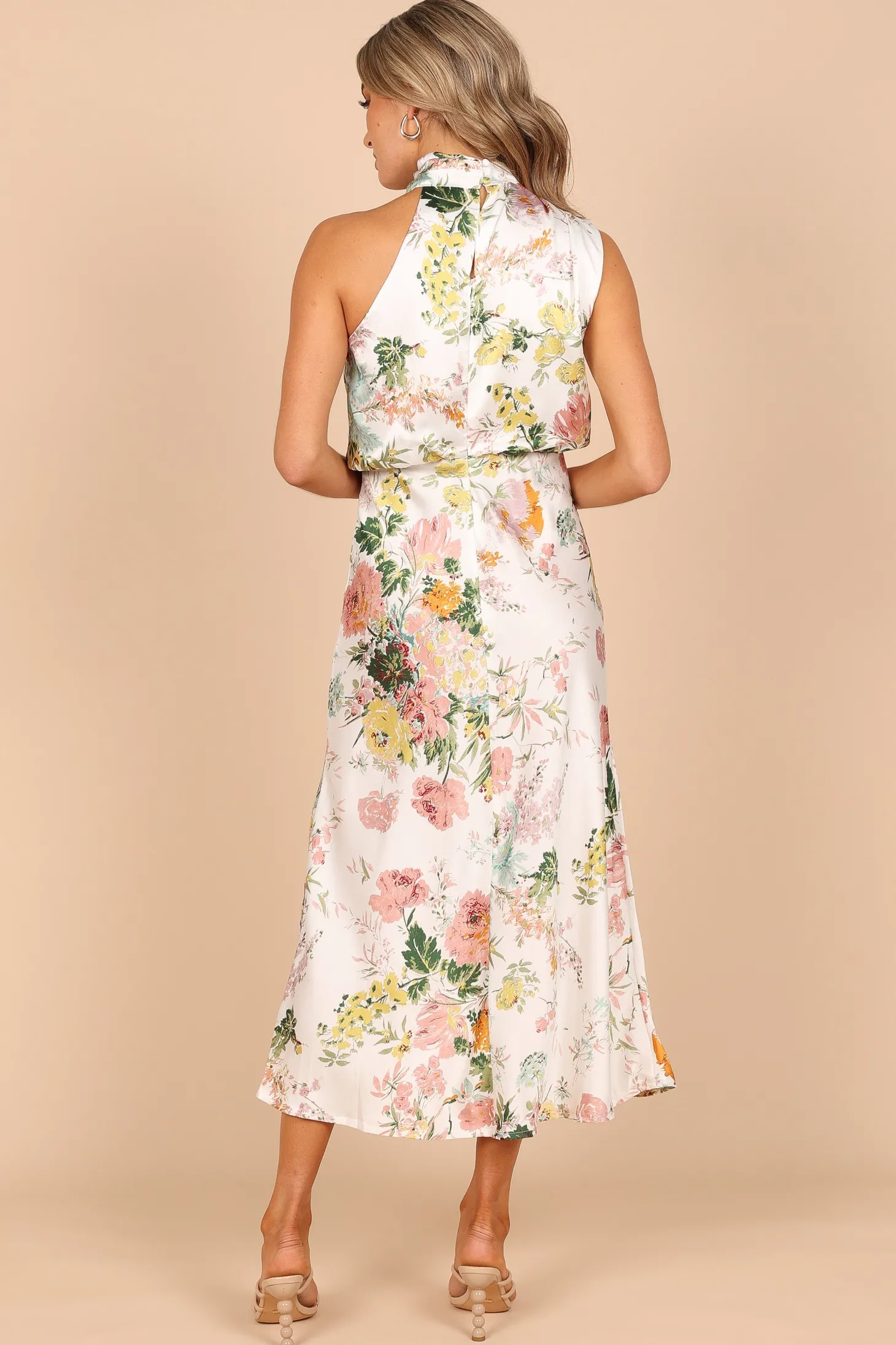 Anabelle Halter Neck Midi Dress