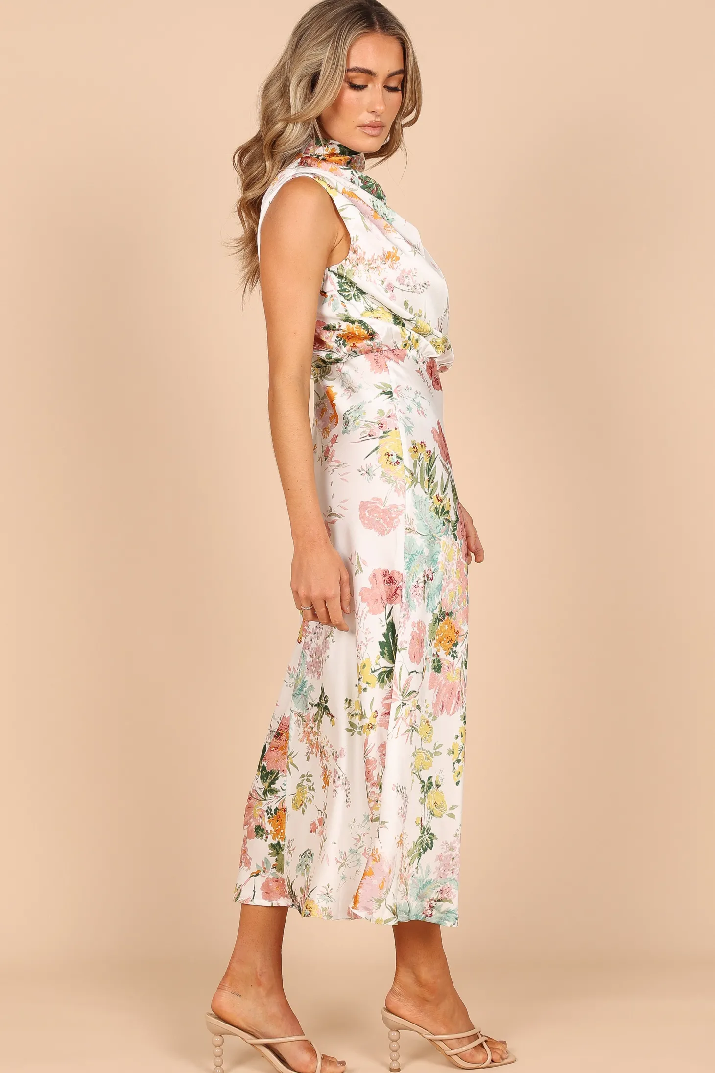 Anabelle Halter Neck Midi Dress