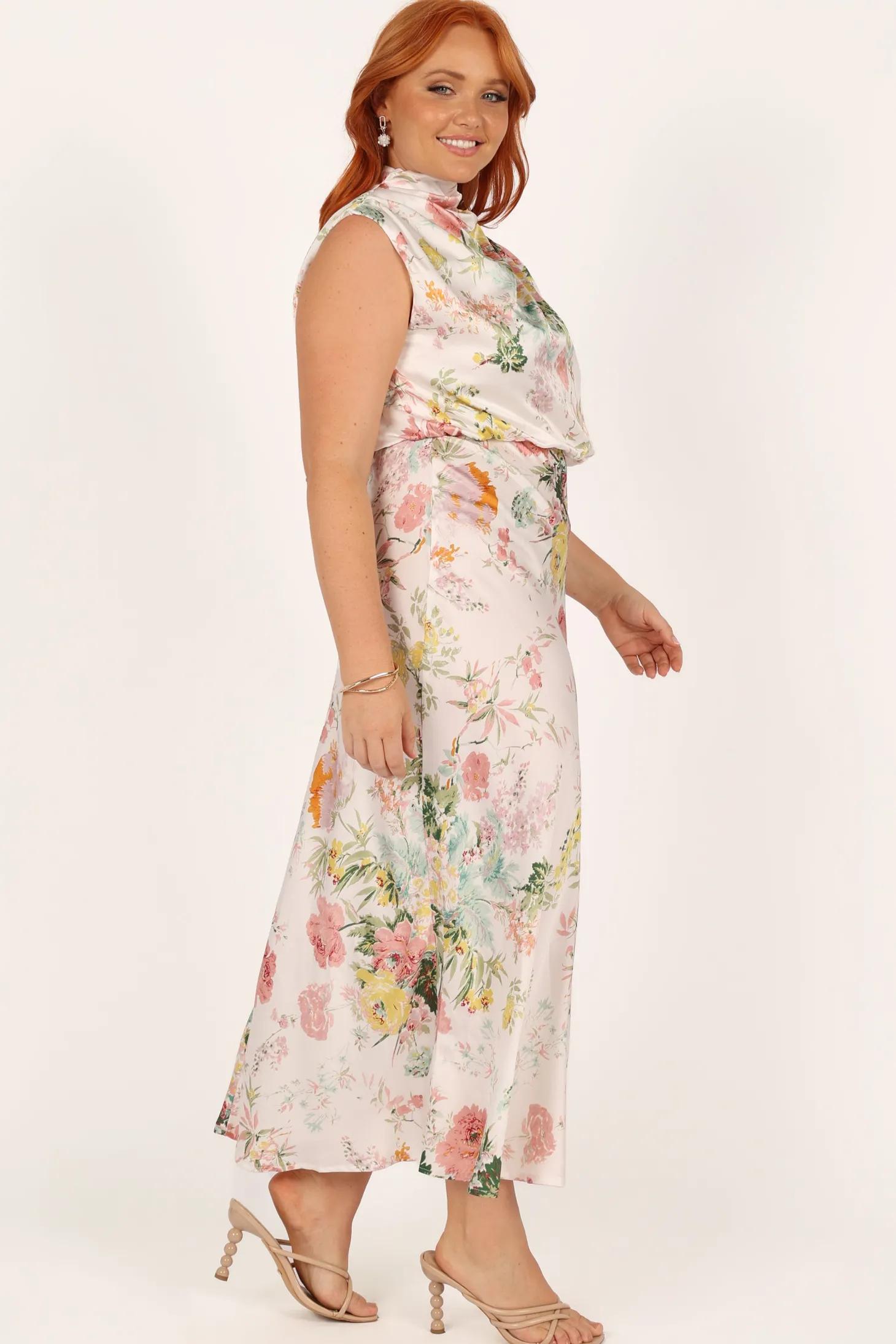 Anabelle Halter Neck Midi Dress