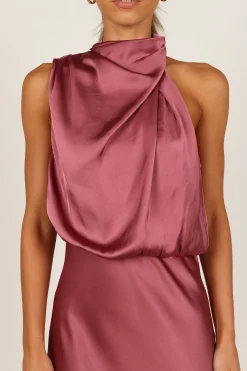Anabelle Halter Neck Midi Dress