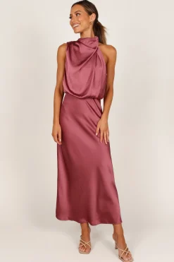Anabelle Halter Neck Midi Dress