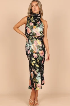 Anabelle Halter Neck Midi Dress