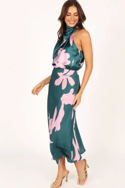 Anabelle Halter Neck Midi Dress