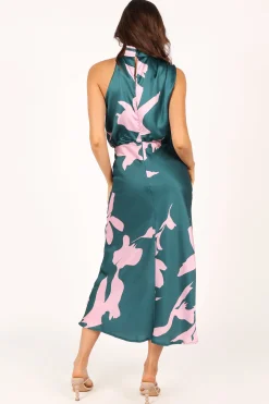 Anabelle Halter Neck Midi Dress
