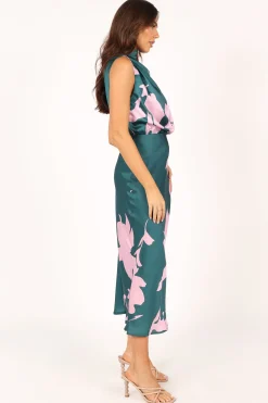 Anabelle Halter Neck Midi Dress