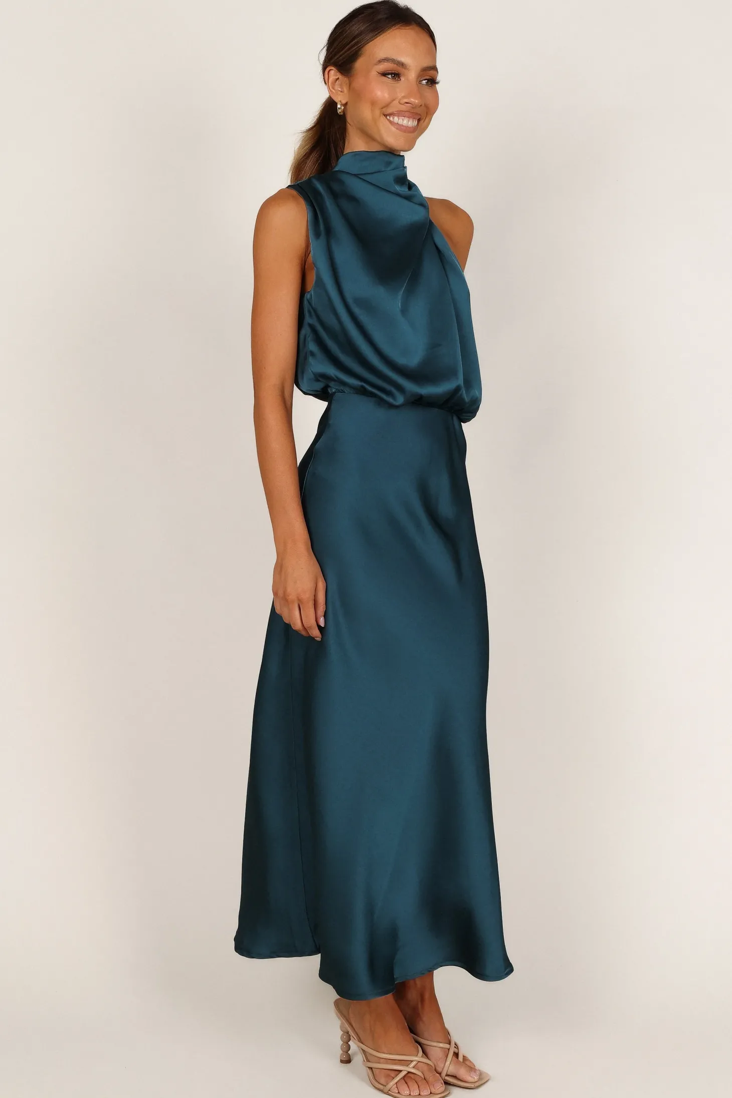 Anabelle Halter Neck Midi Dress