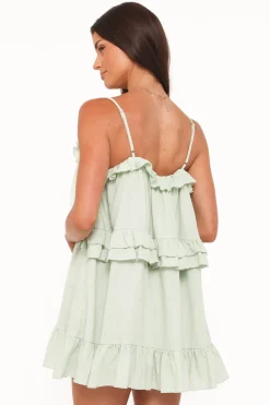 Angie Ruffle Mini Dress