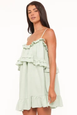 Angie Ruffle Mini Dress