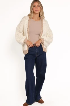 Anige Contrast Trim Cardigan