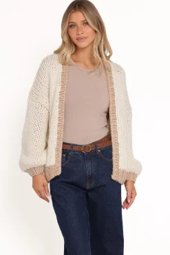 Anige Contrast Trim Cardigan