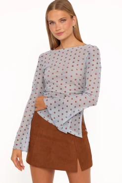 Annora Asymmetrical Mesh Top