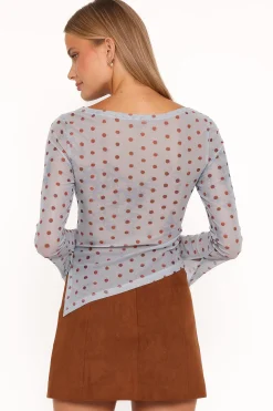 Annora Asymmetrical Mesh Top