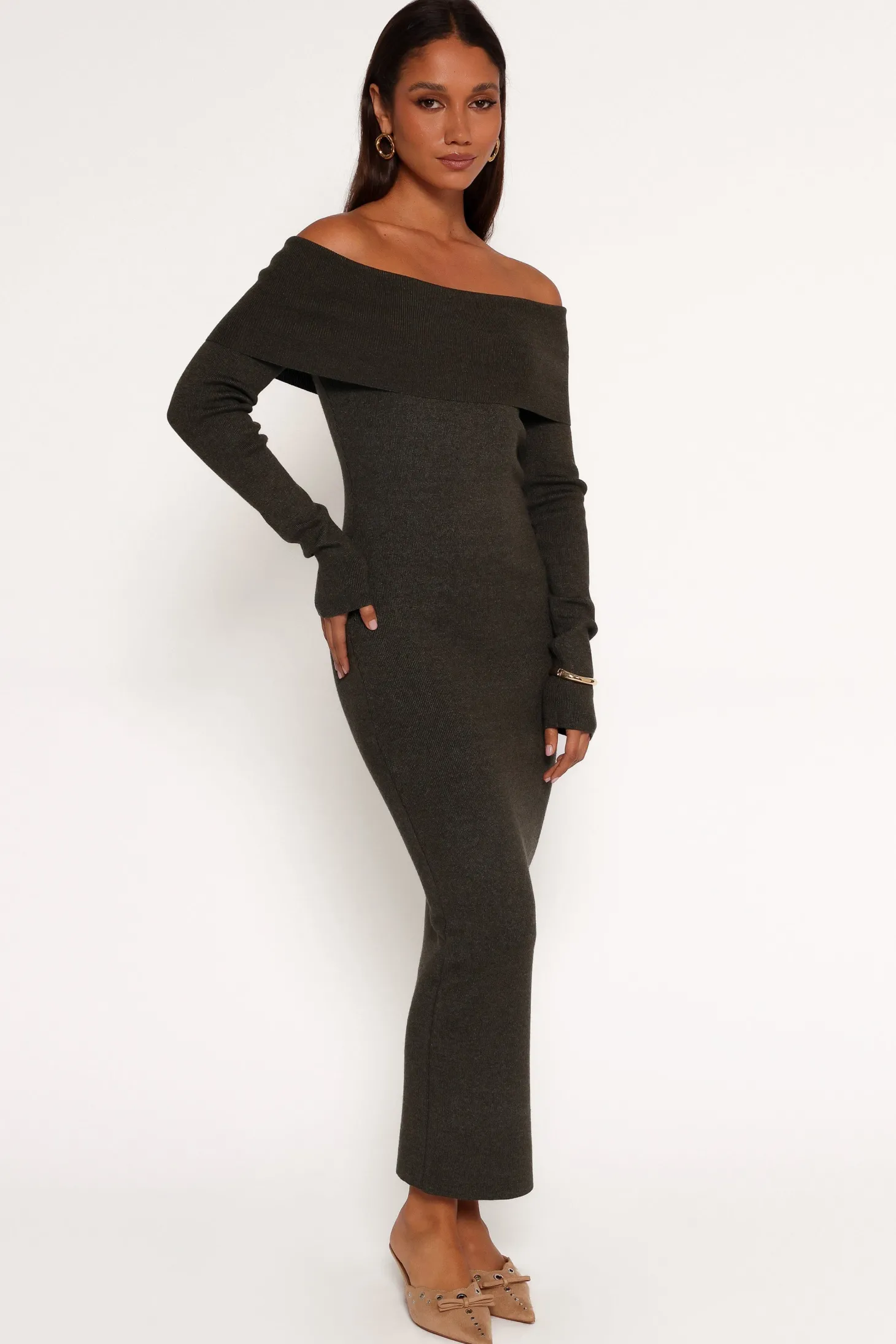 Archie Off The Shoulder Midi Dress