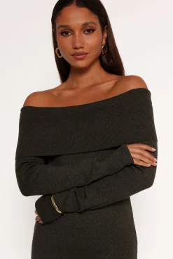 Archie Off The Shoulder Midi Dress