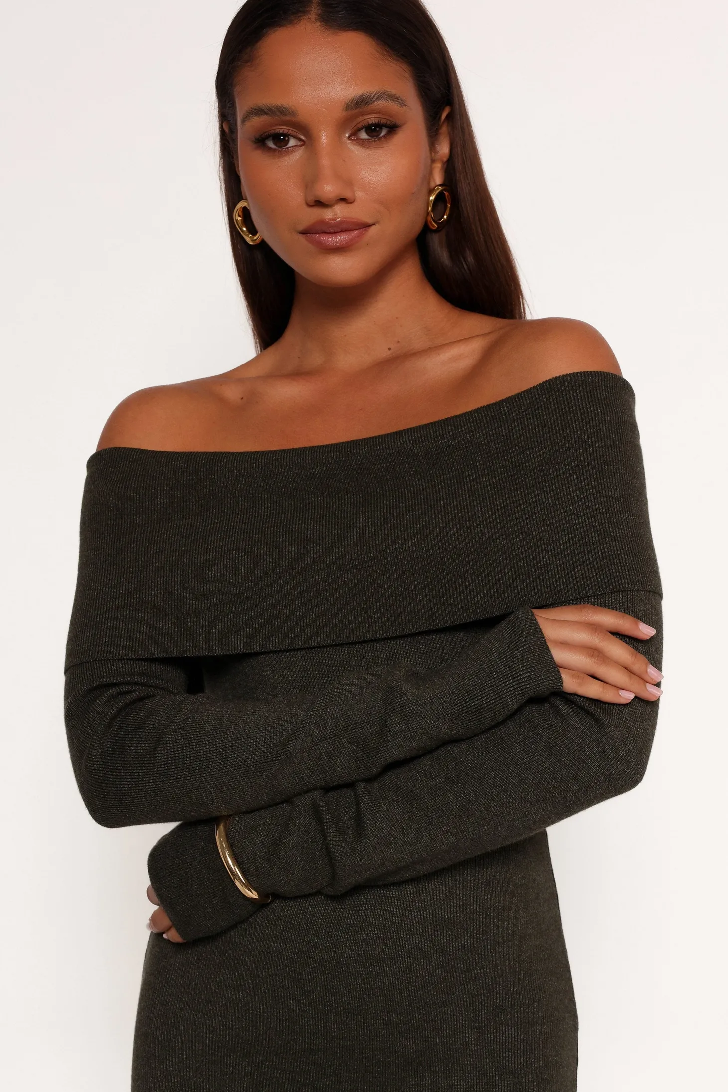 Archie Off The Shoulder Midi Dress