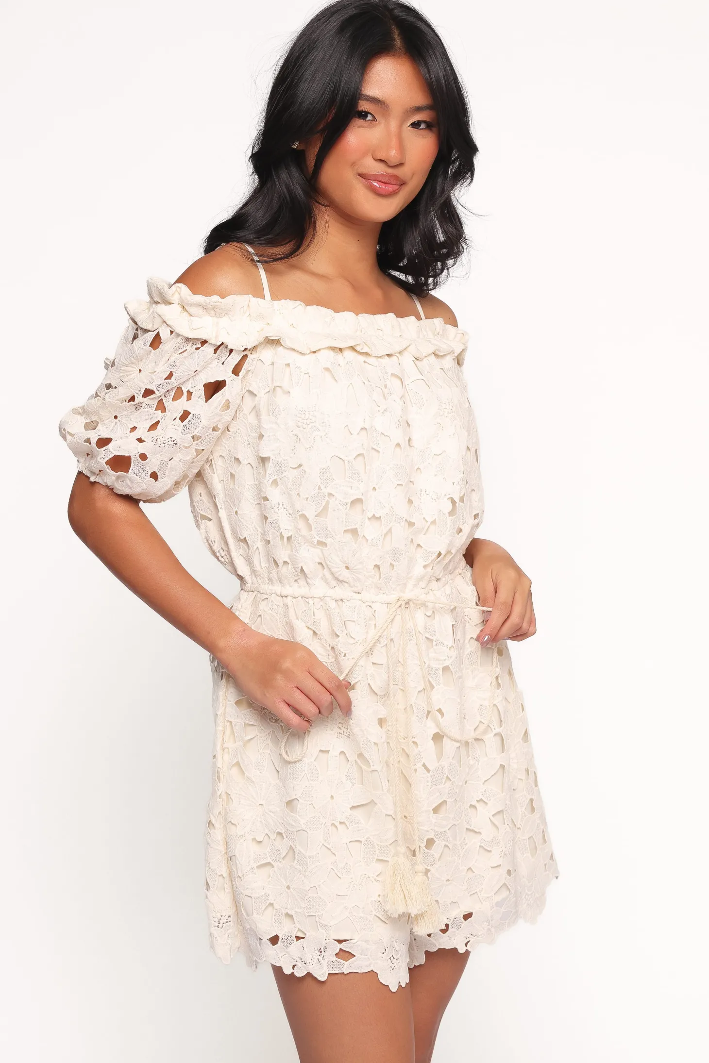 Athina Lace Romper