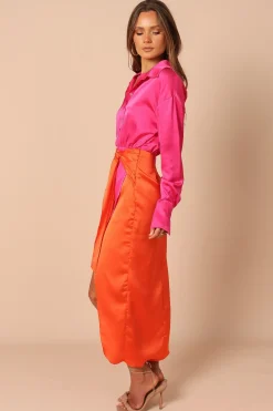 Austin Colourblock Wrap Dress