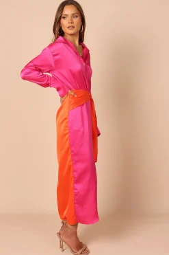 Austin Colourblock Wrap Dress