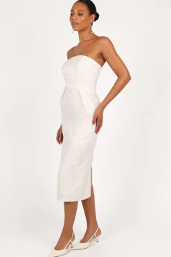 Avah Strapless Midi Dress