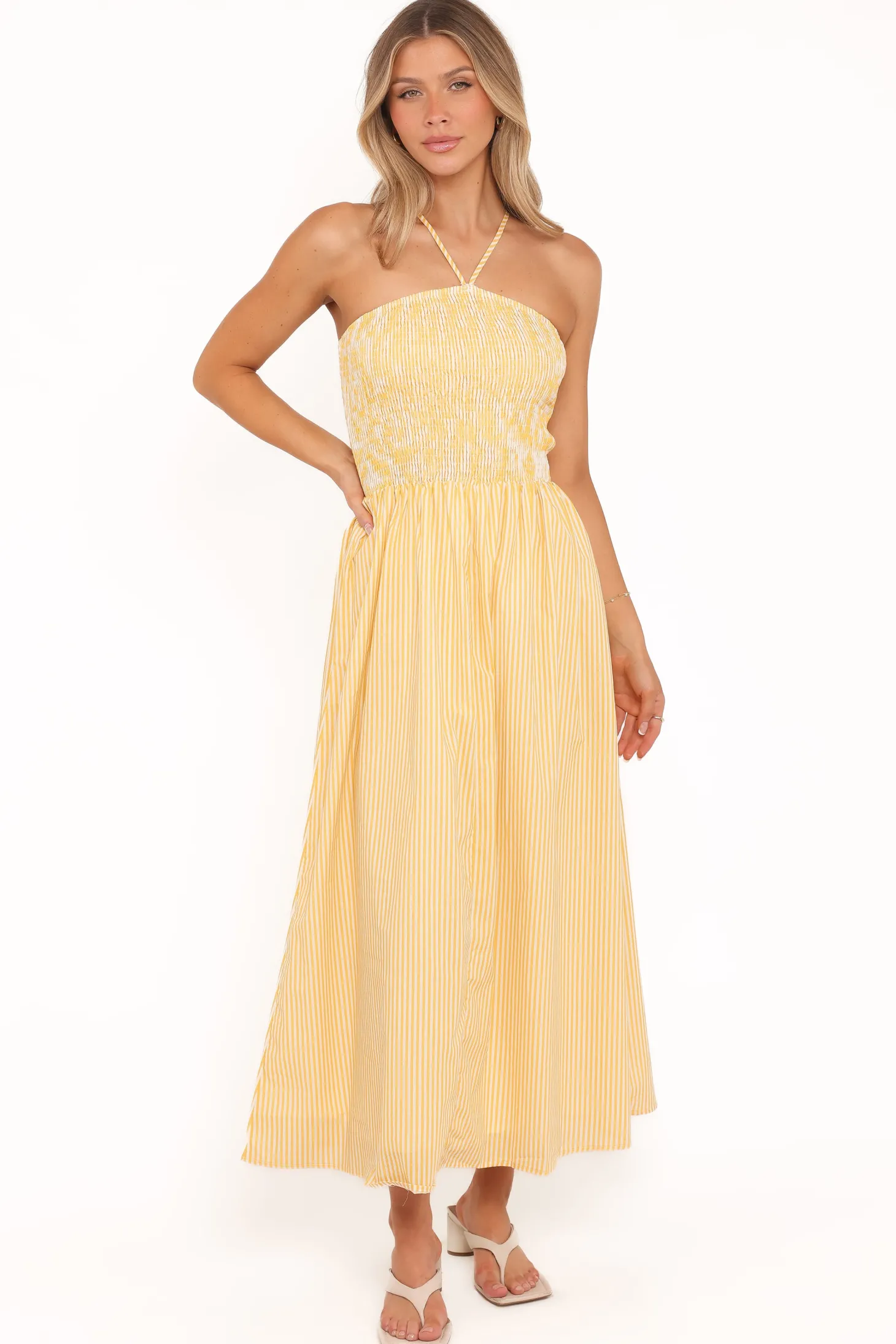 Aviva Smocked Midi Dress