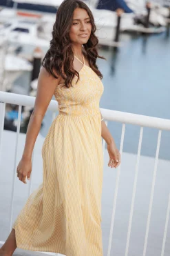 Aviva Smocked Midi Dress